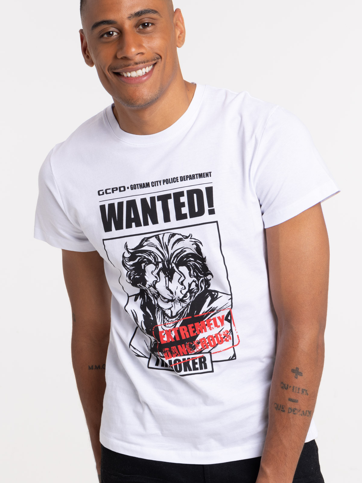 T-shirt blanc Joker homme