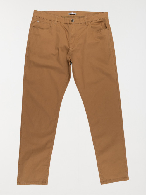 Pantalon café foncé grande taille homme