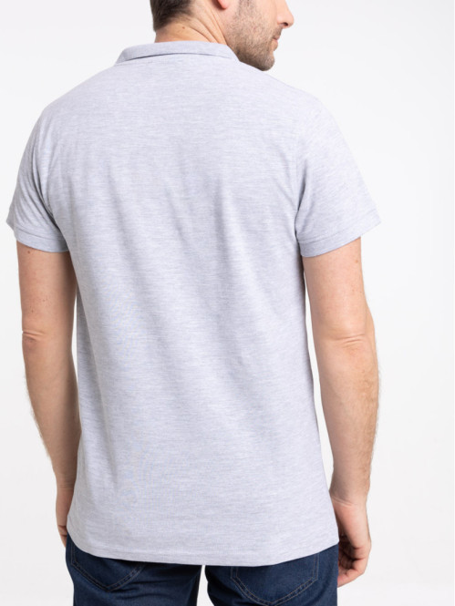 Polo gris chiné homme Polo gris chiné homme