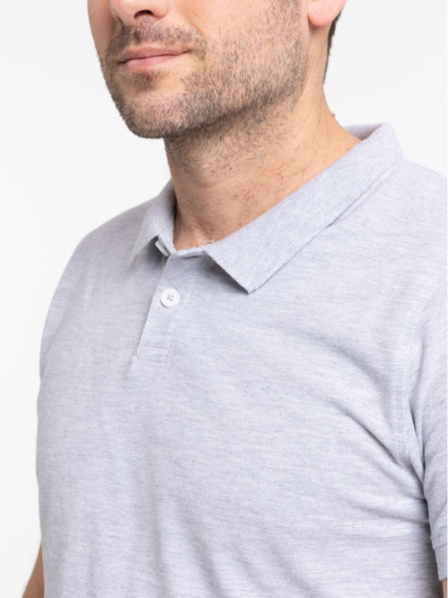Polo gris chiné homme Polo gris chiné homme