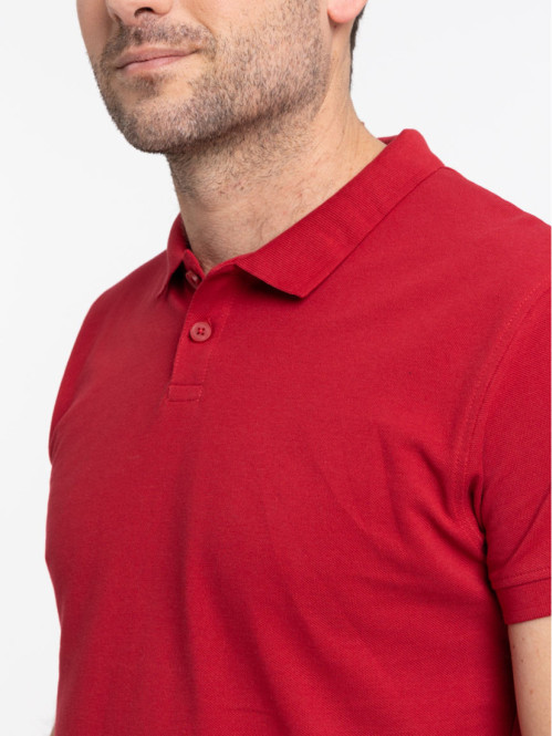 Polo carmin homme