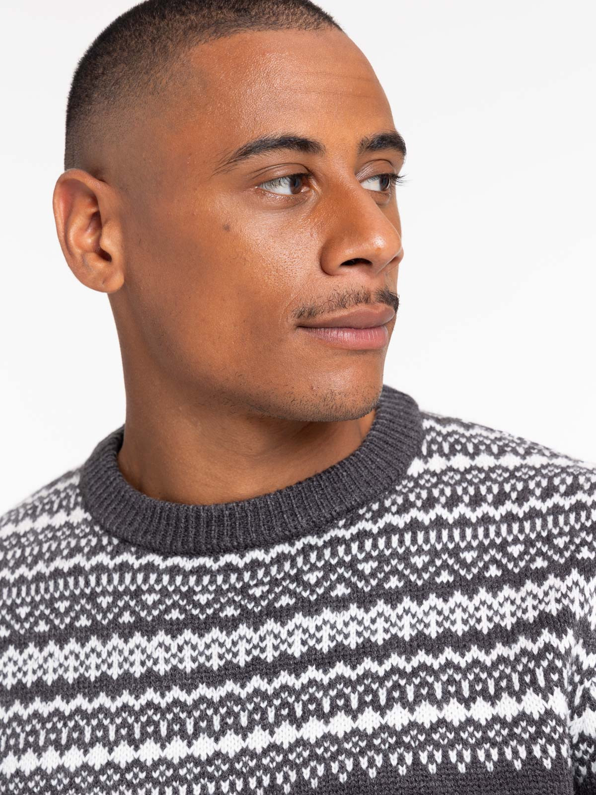 Pull jacquard col rond homme Pull jacquard col rond homme