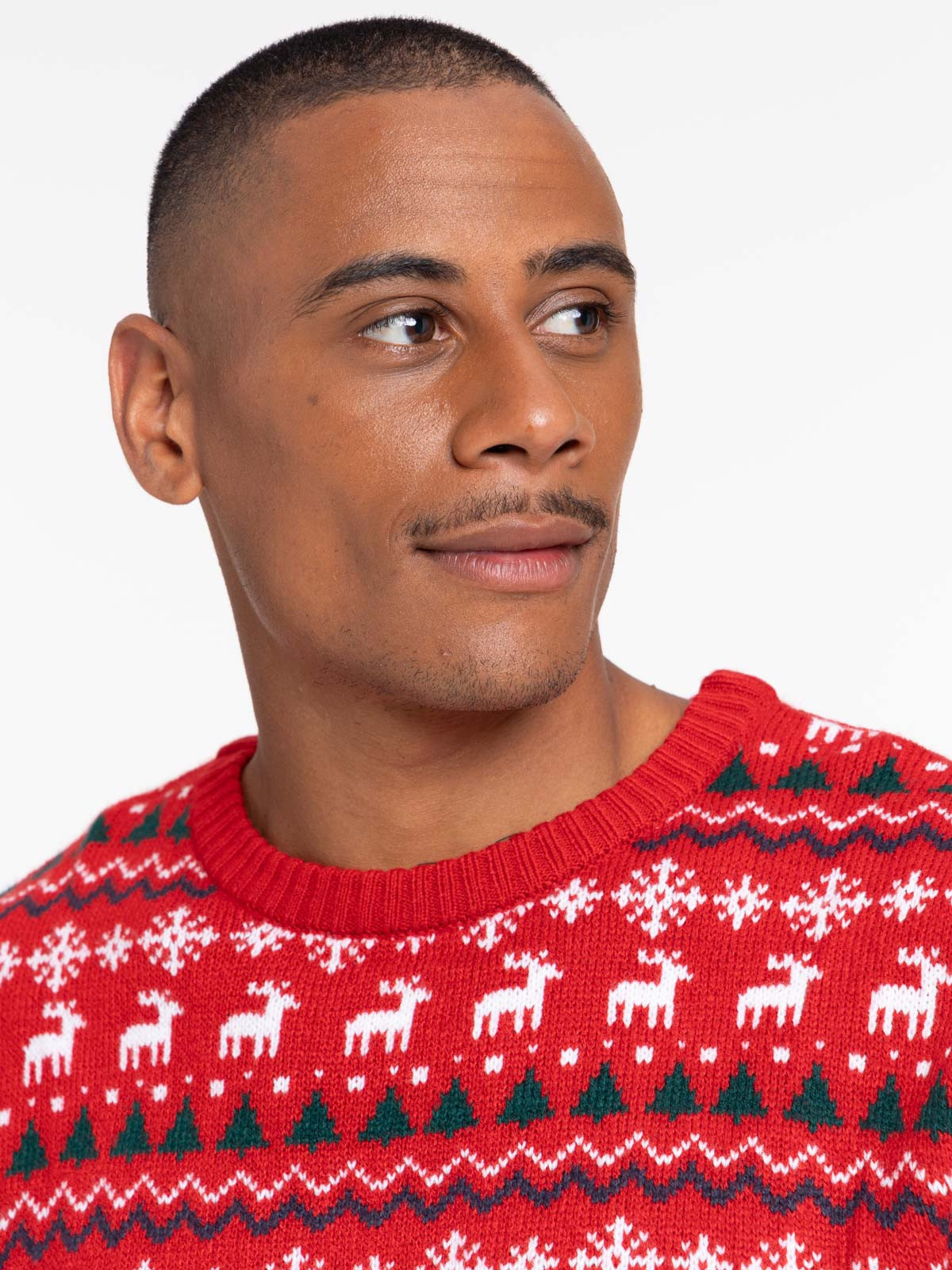 Pull de Noël rouge opéra homme Pull de Noël rouge opéra homme