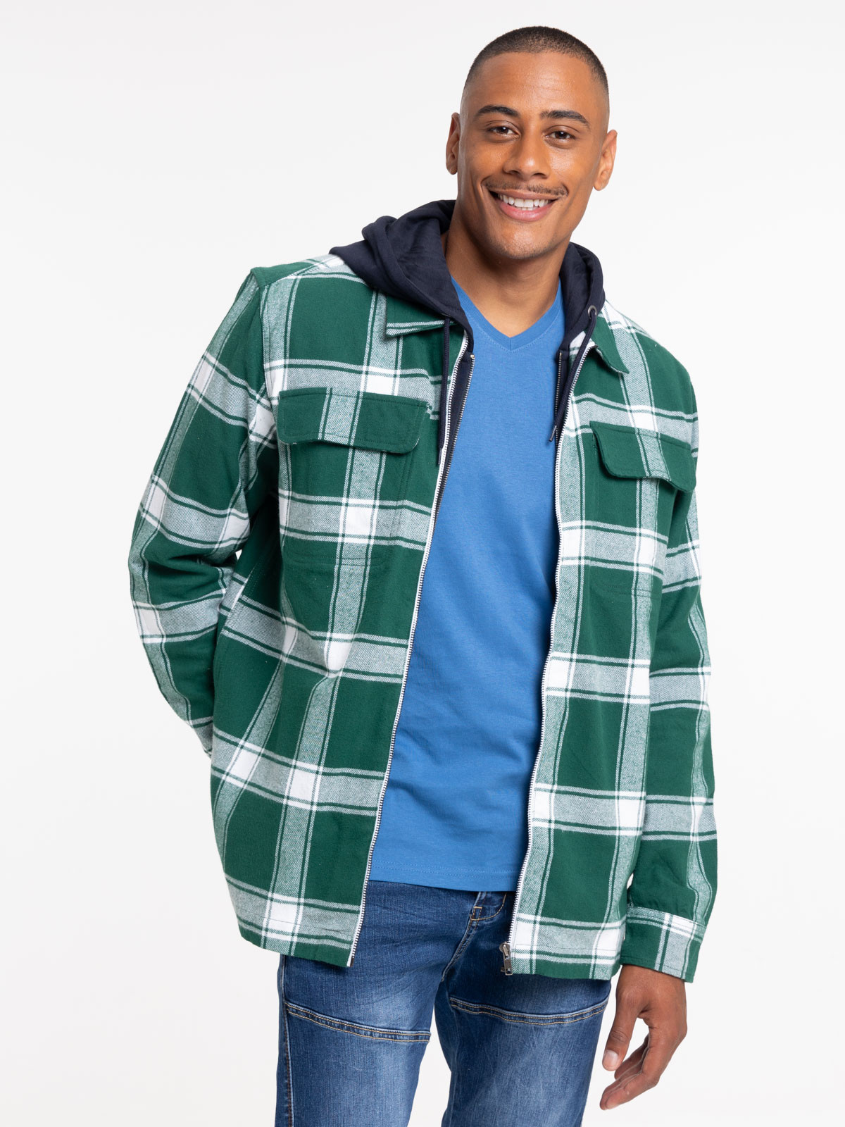 Chemise homme à carreaux