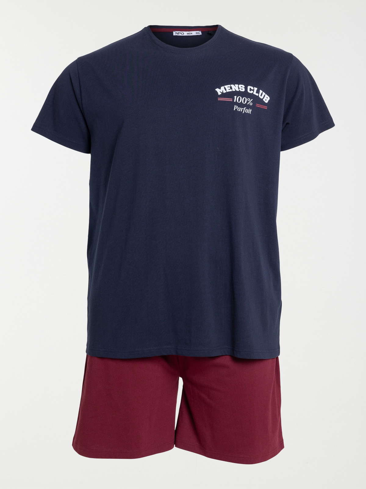 Pyjashort marine grande taille homme
