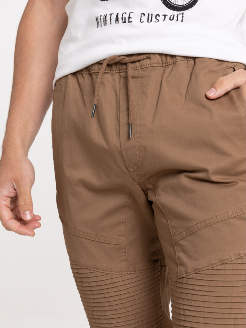 Pantalon café foncé homme