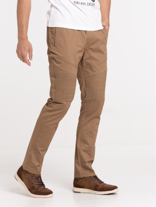 Pantalon café foncé homme