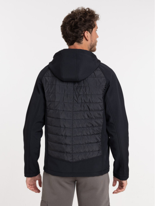 Veste noire à capuche homme Veste noire à capuche homme