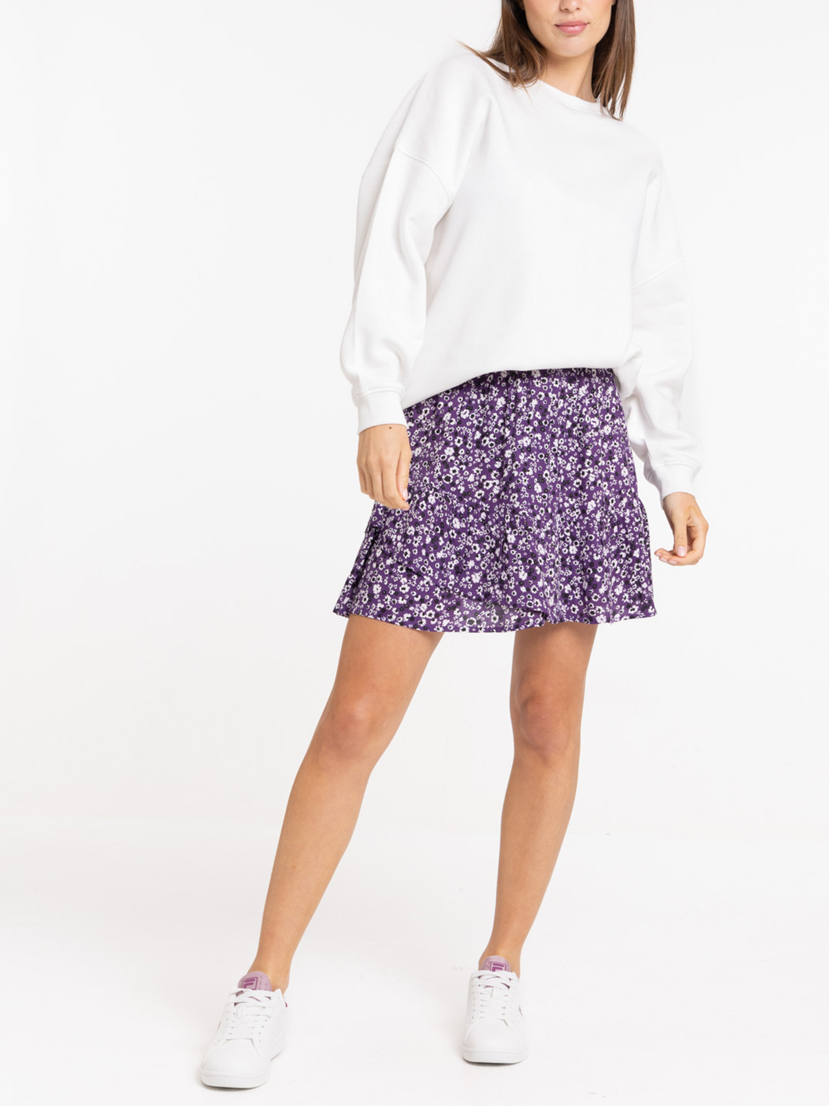 Sweat uni écru femme