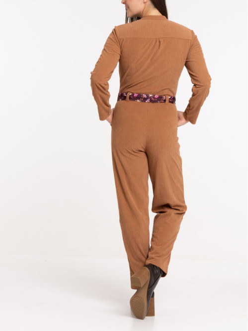 Combipantalon velours femme