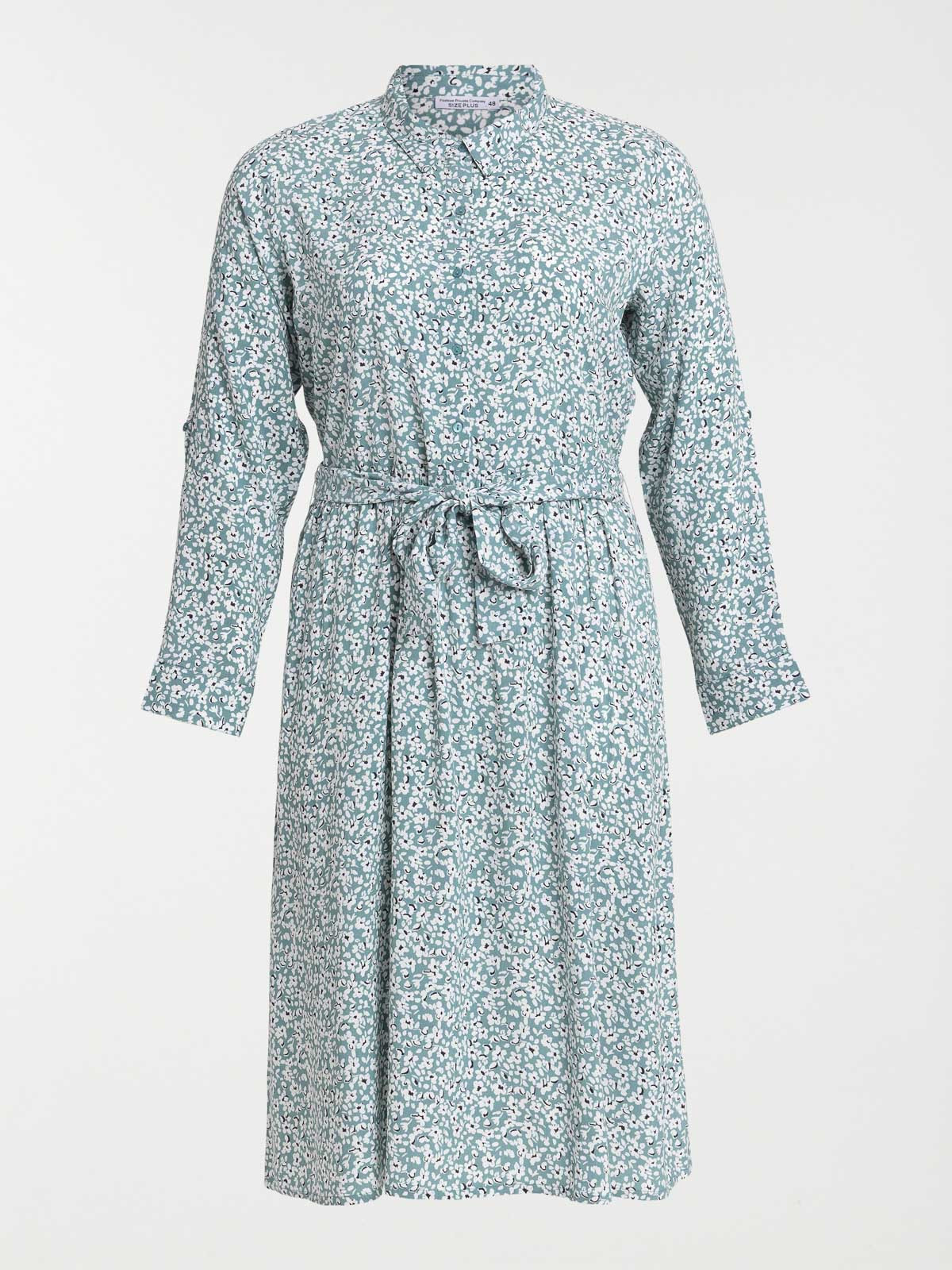 Robe florale grande taille femme