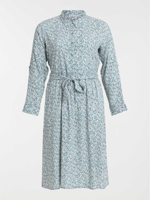 Robe florale grande taille femme