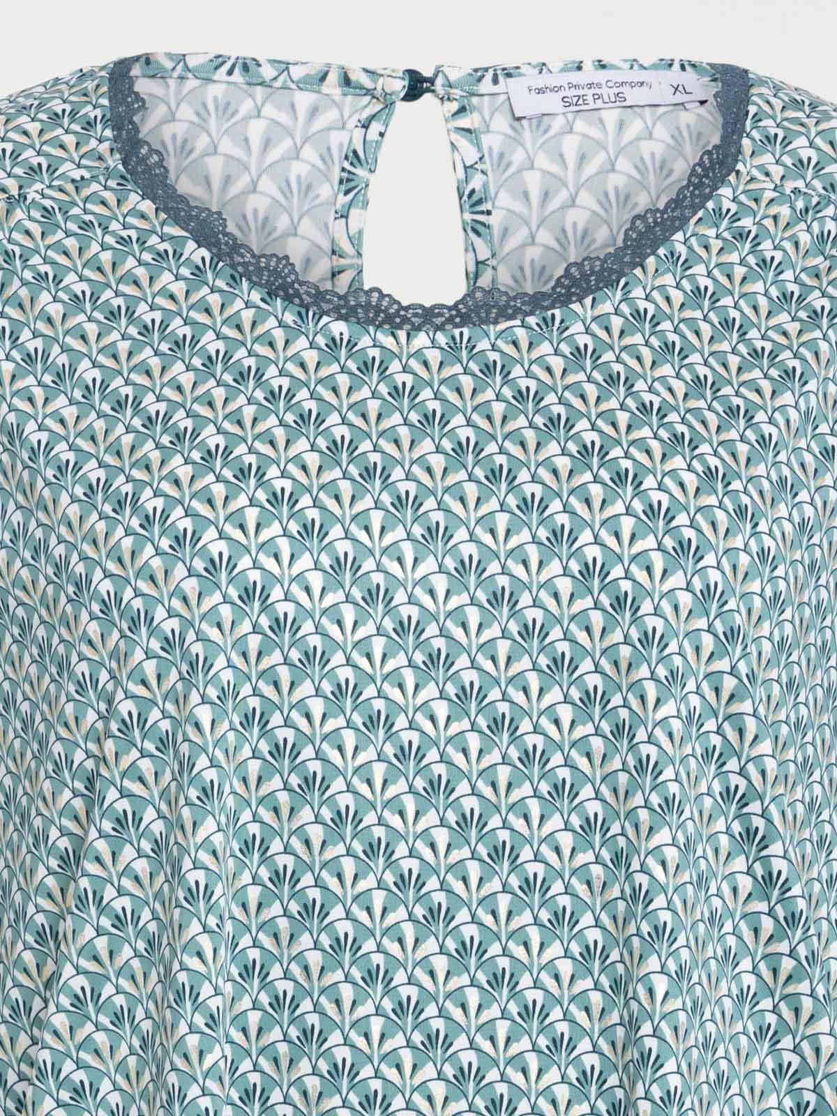 Tee-shirt vert grande taille femme