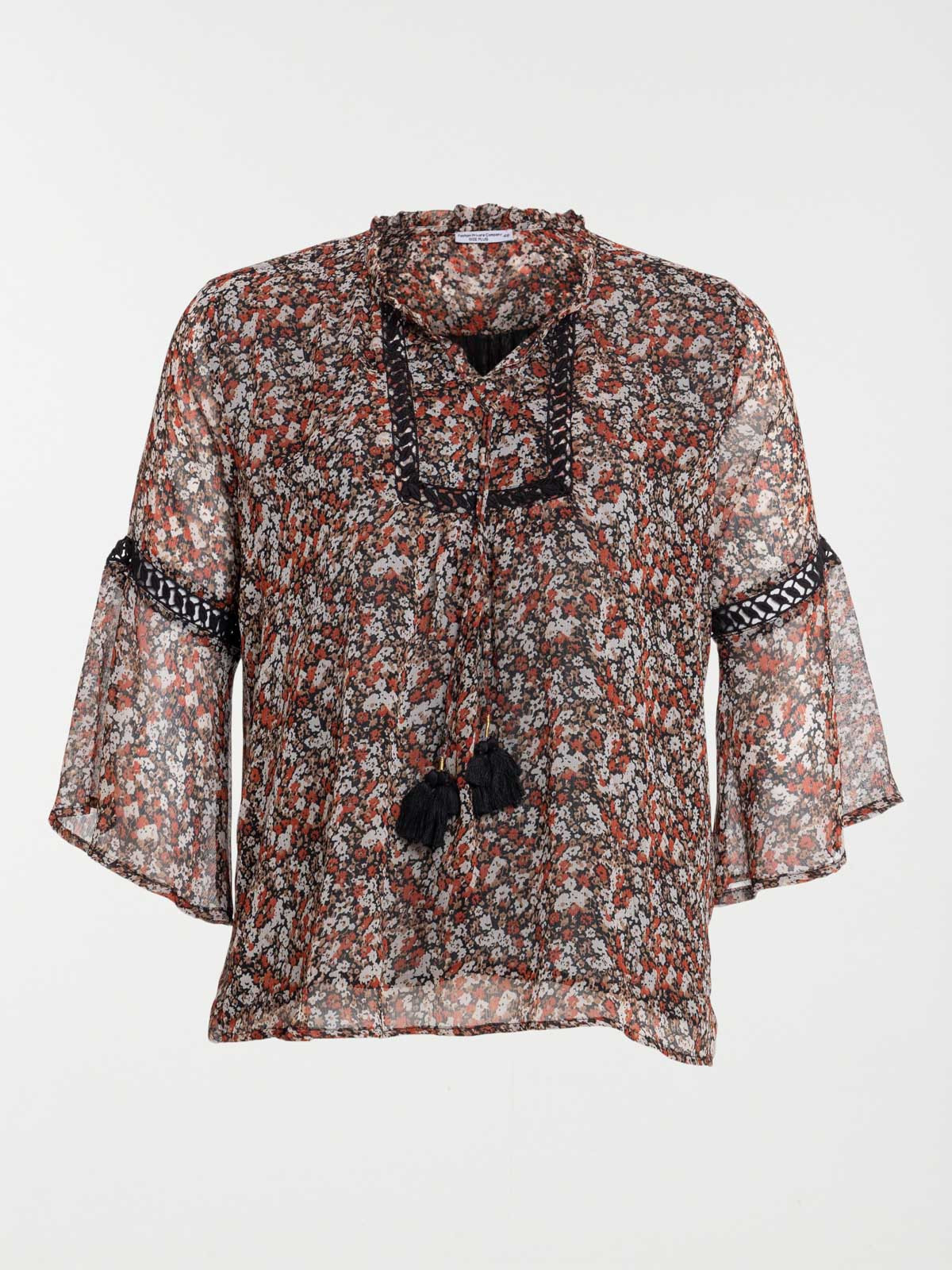 Blouse imprimée grande taille femme