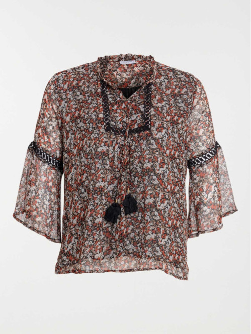 Blouse imprimée grande taille femme