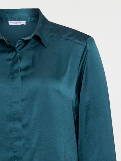 Chemise vert british grande taille femme