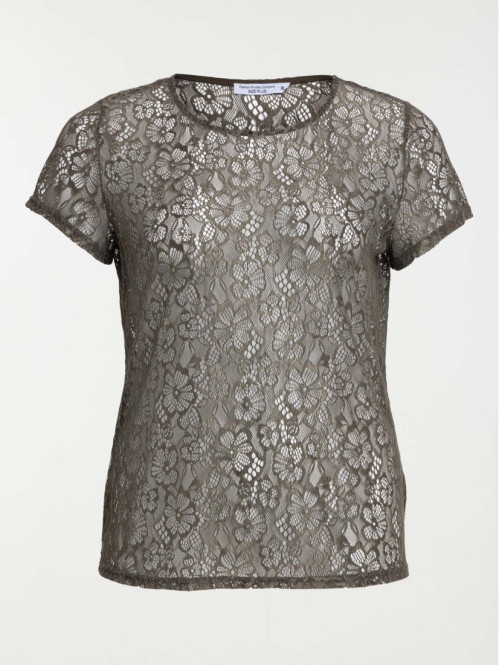 T-shirt dentelle grande...