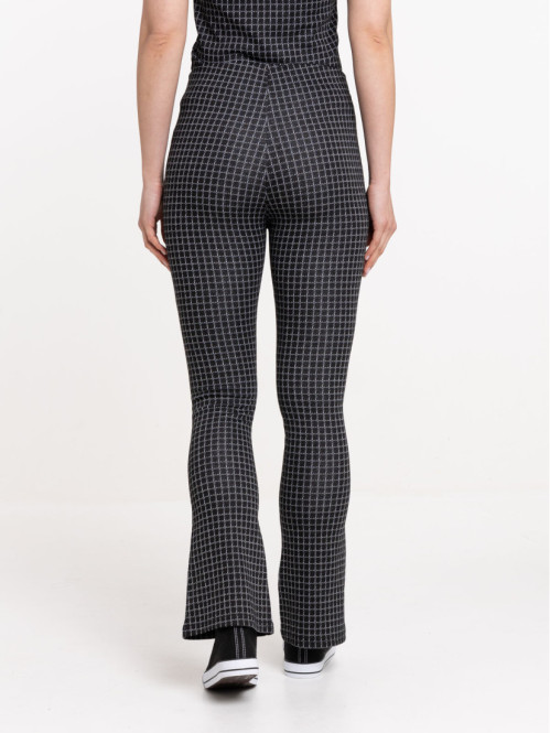 Pantalon à carreaux évasé femme Pantalon à carreaux évasé femme