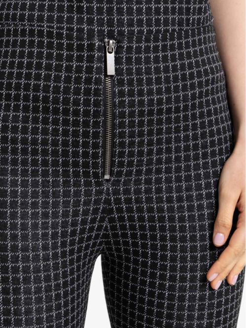 Pantalon à carreaux évasé femme Pantalon à carreaux évasé femme