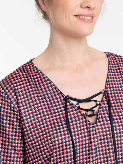 T-shirt laçage motif...