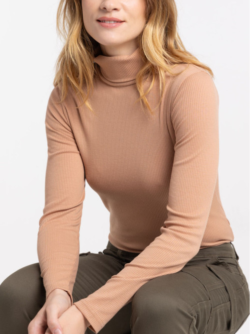 T-shirt femme col roulé...