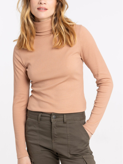 T-shirt femme col roulé...