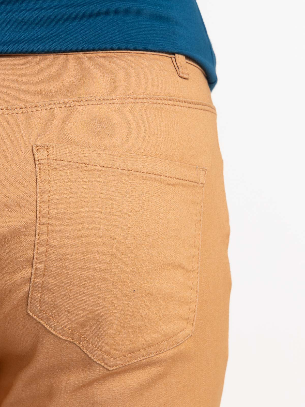 Pantalon ocre skinny femme