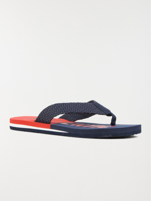 Tongs homme marine et rouge (40-46) Tongs homme marine et rouge (40-46)