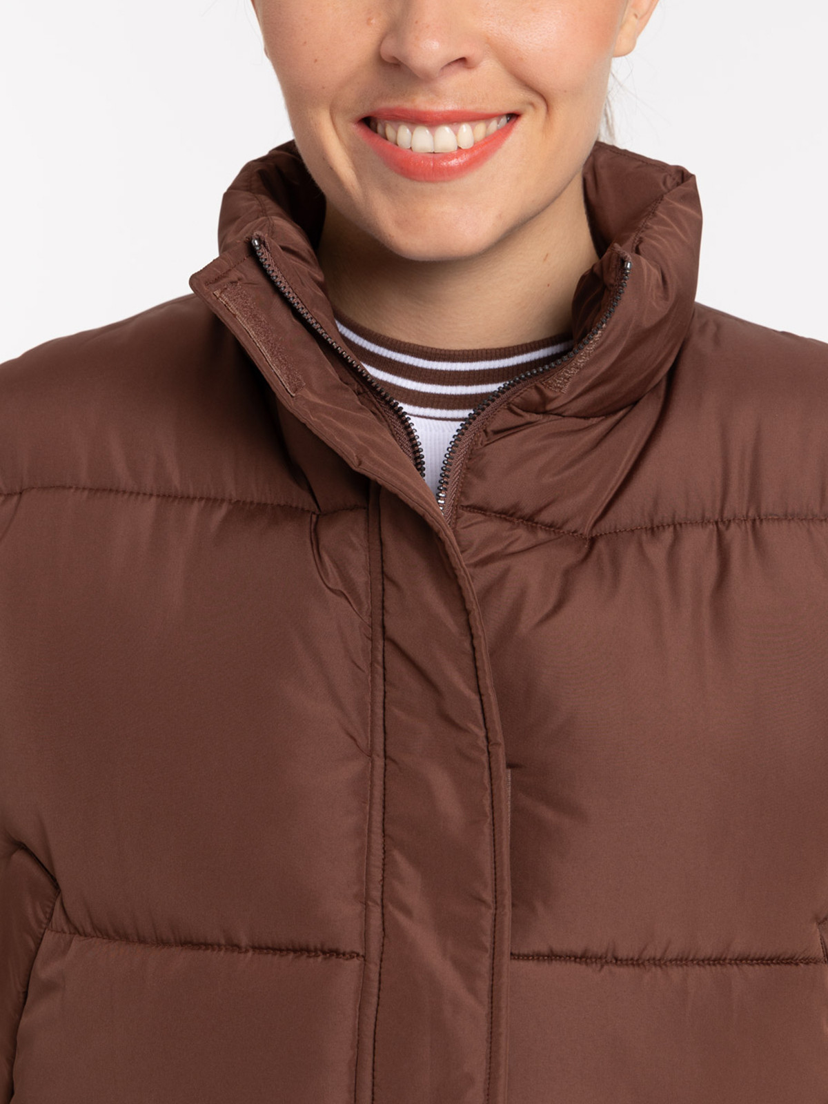 Doudoune sans manches brownie femme