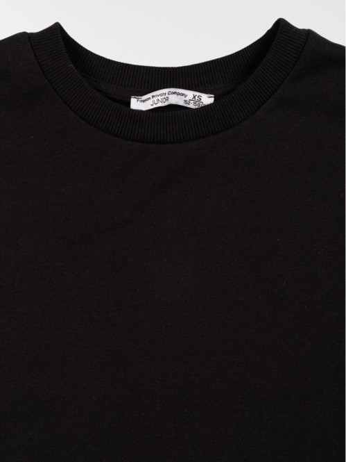 Sweat basique noir fille...