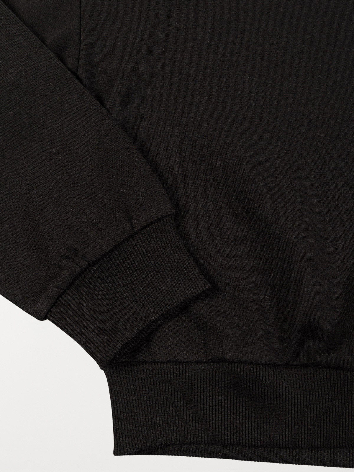 Sweat basique noir fille (XXS-M)