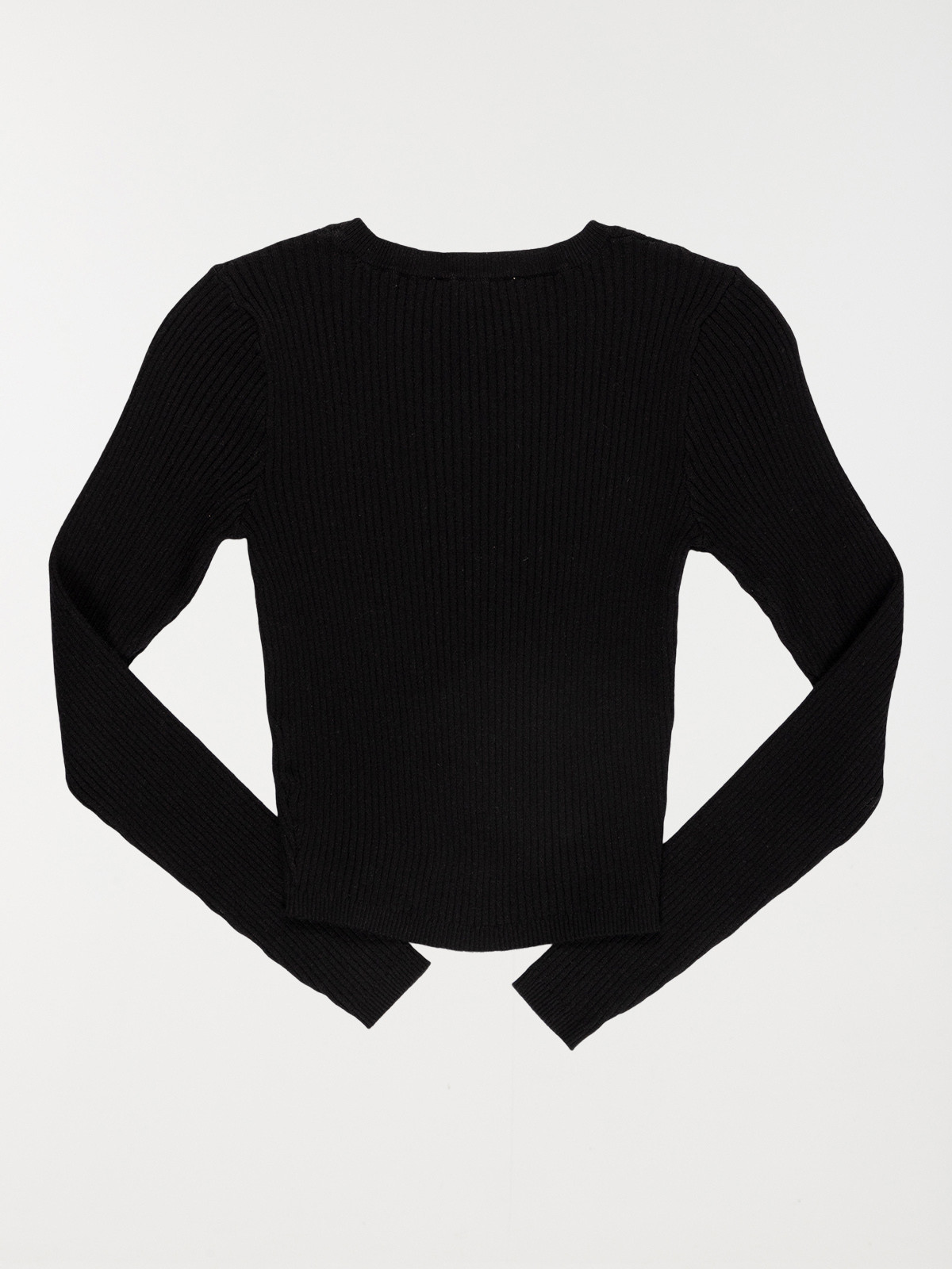 Pull court col rond noir fille (XXS-M) Pull court col rond noir fille (XXS-M)