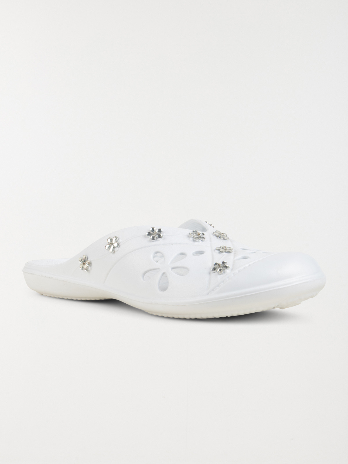 Sabot plastique blanc fantaisie (36-41) Sabot plastique blanc fantaisie (36-41)