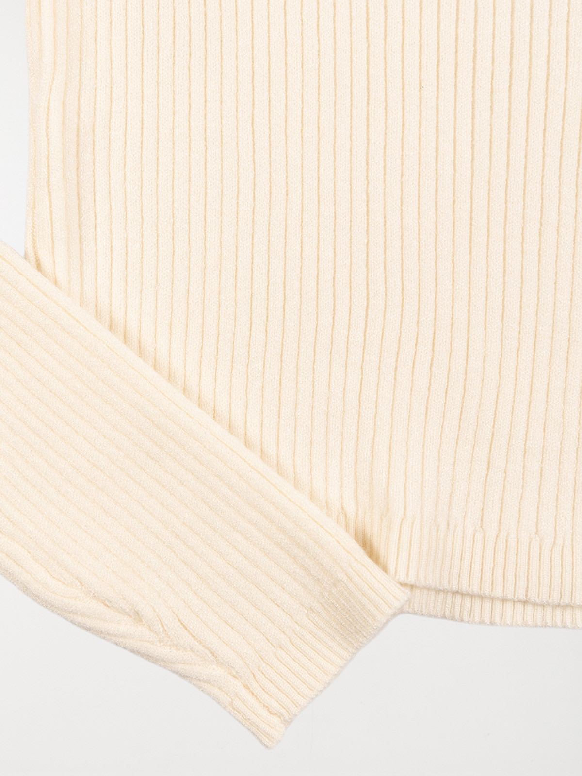 Pull col rond écru fille (XXS-M)