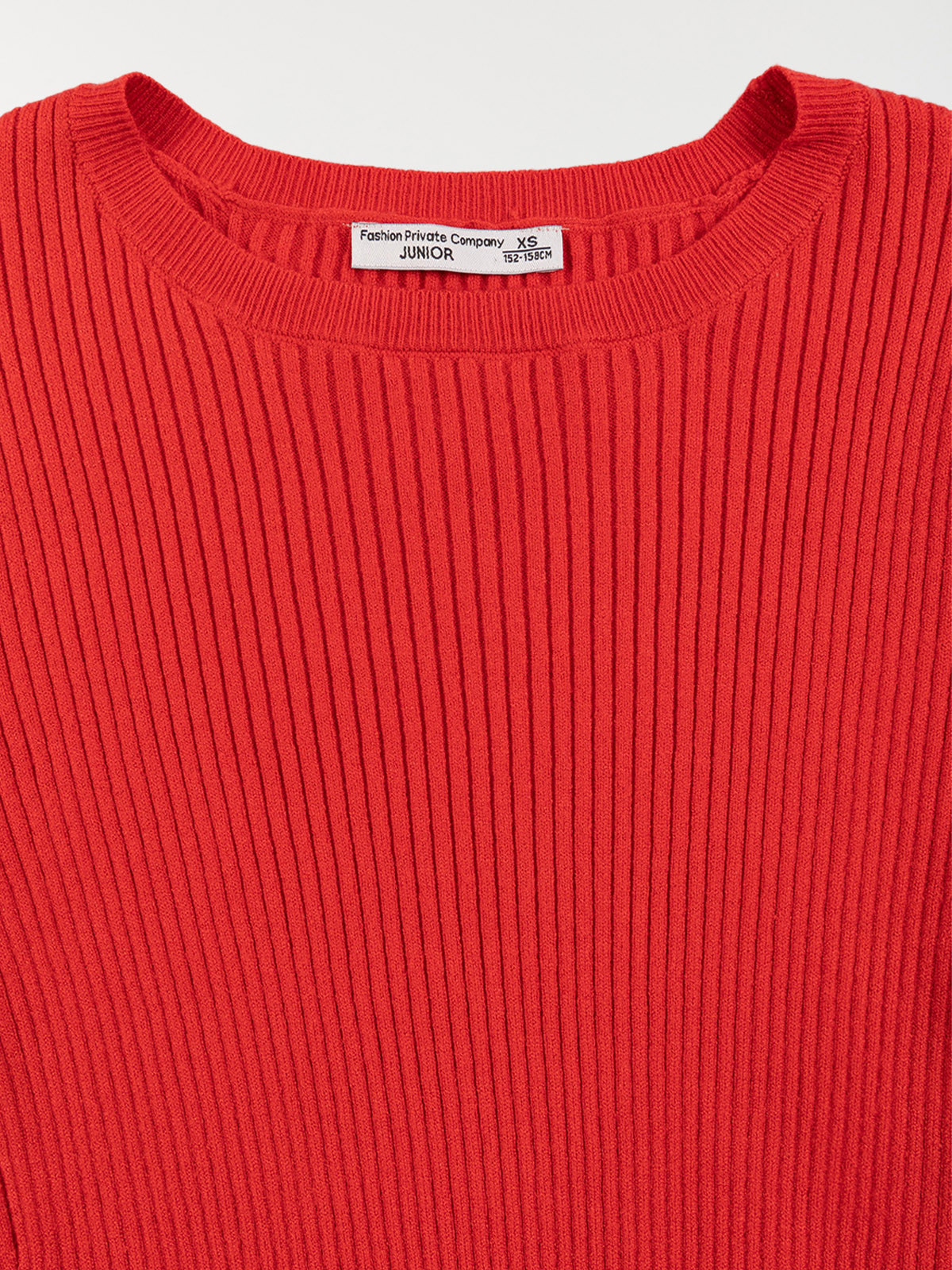 Pull col rond cerise fille (XXS-M)