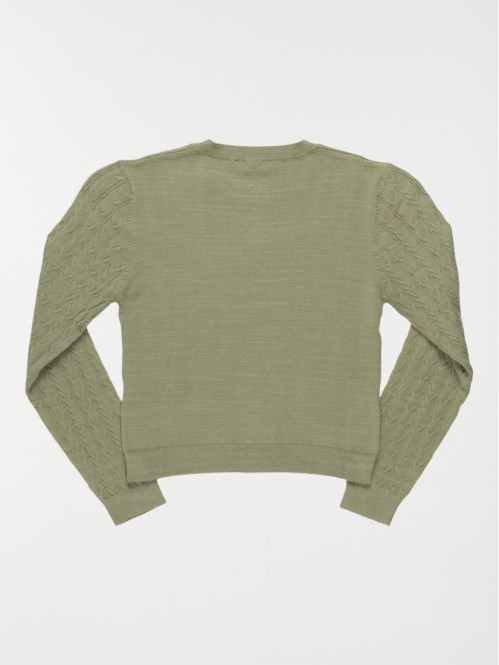 Pull vert camou fille (XXS-M)