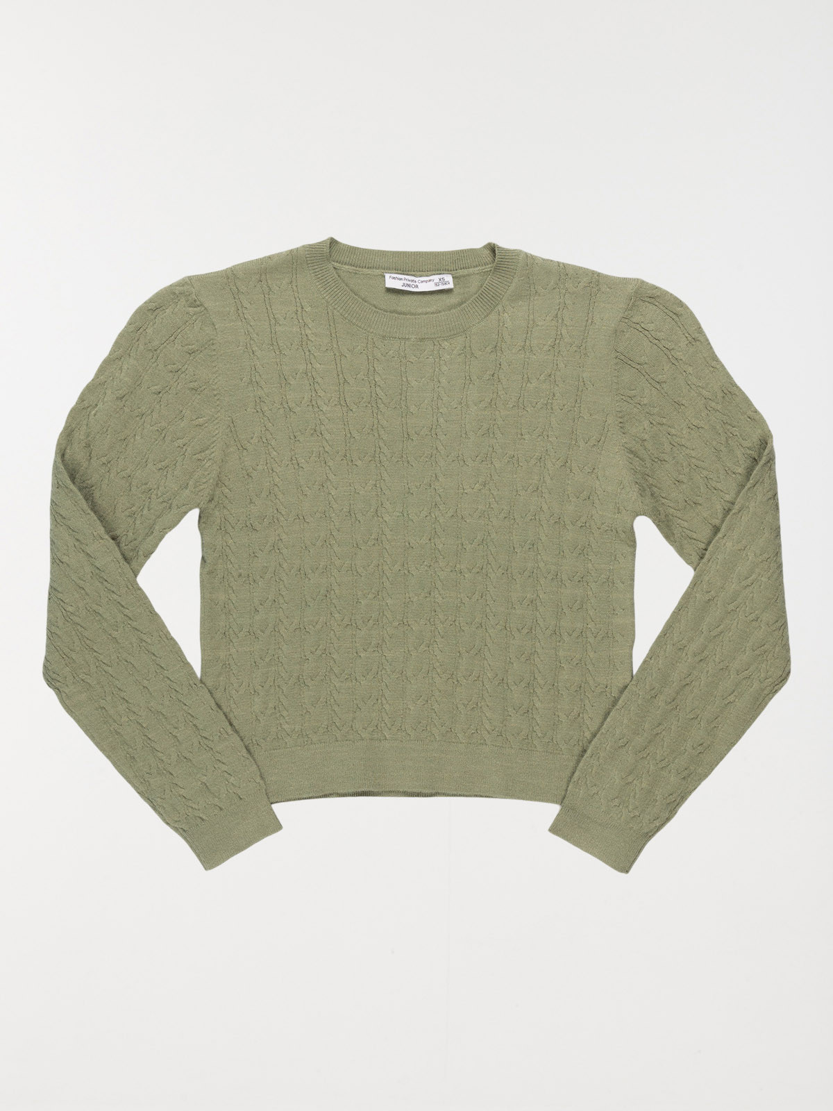 Pull vert camou fille (XXS-M)