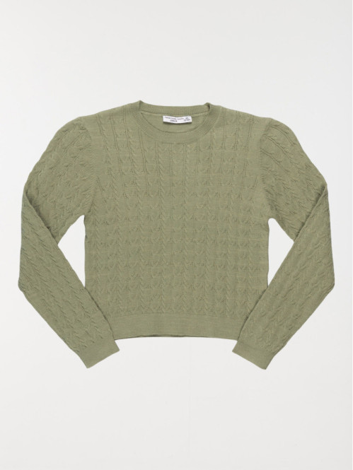 Pull vert camou fille (XXS-M)
