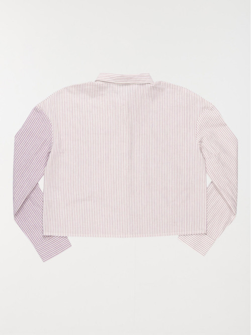 Chemise rayée deep lavande fille (XXS-M)