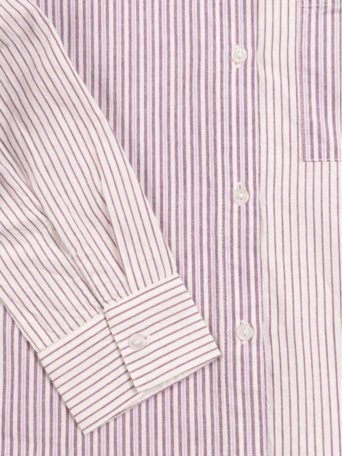 Chemise rayée deep lavande fille (XXS-M)