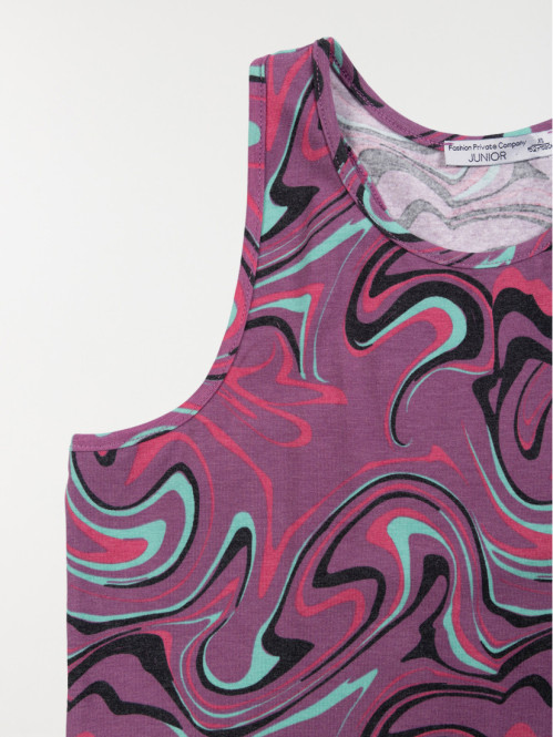 Débardeur multicolore fille...