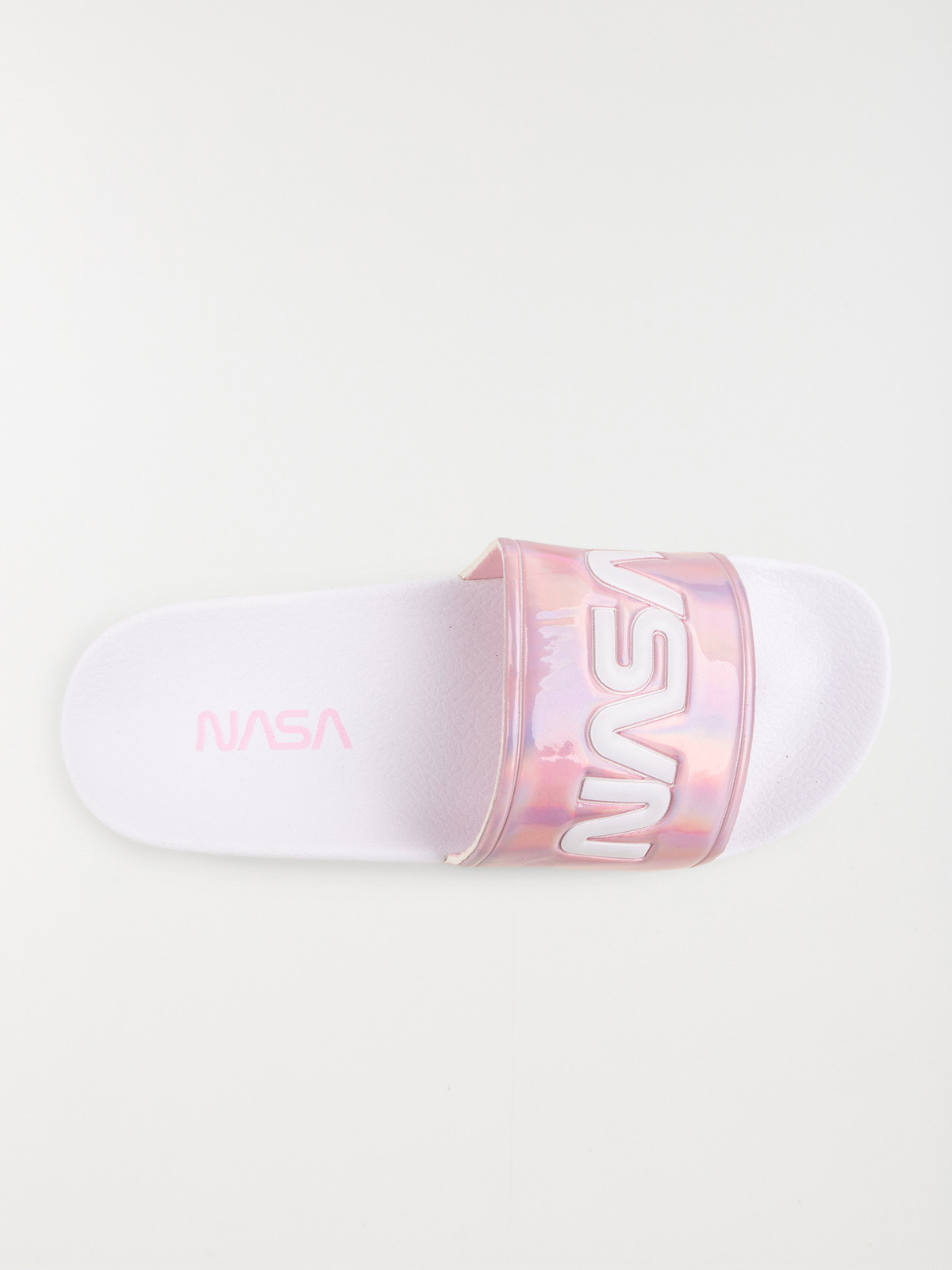Claquettes blanches NASA femme (36-41) Claquettes blanches NASA femme (36-41)
