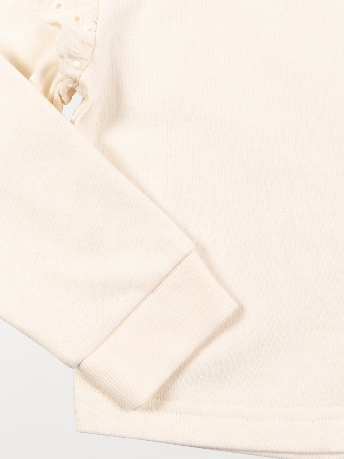 Sweat volanté écru fille (3-12A) Sweat volanté écru fille (3-12A)