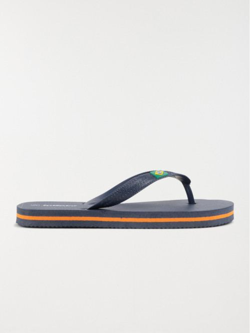 Tong marine et orange garçon (31-35)