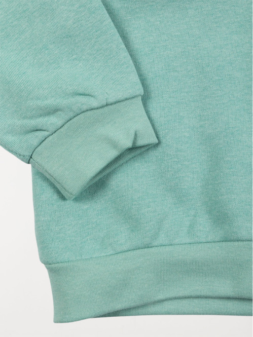 Sweat à capuche vert lavé fille (3-12A) Sweat à capuche vert lavé fille (3-12A)