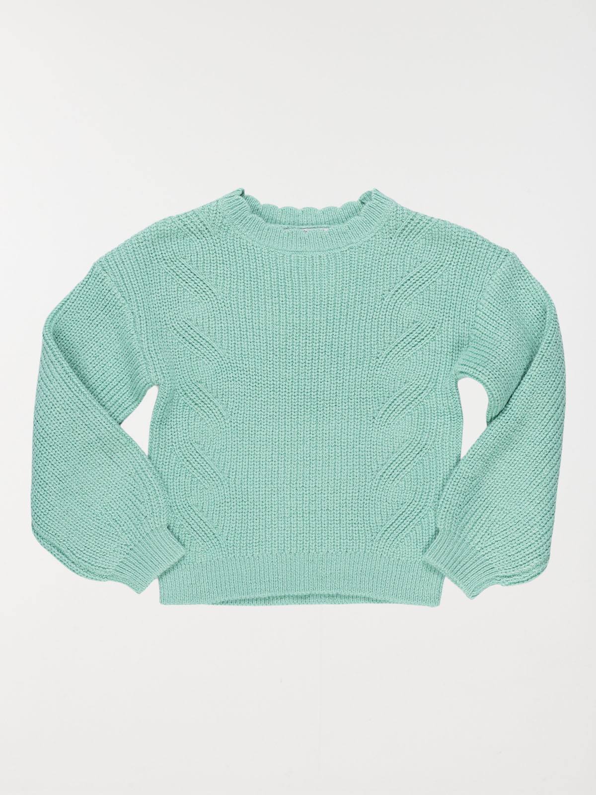 Pull vert fille best sale