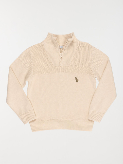 Pull col camionneur zippé garçon (3-12A)