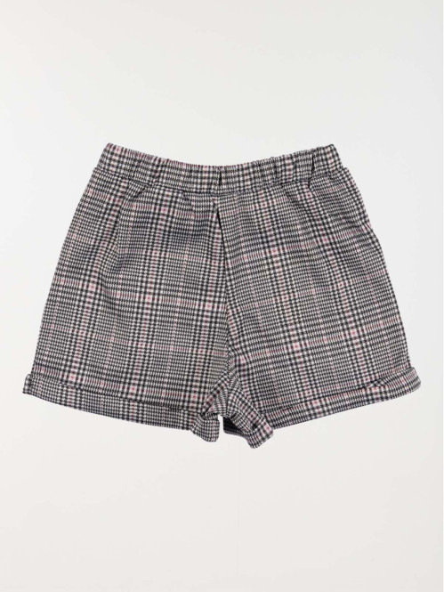 Short à carreaux fille (3-12A)