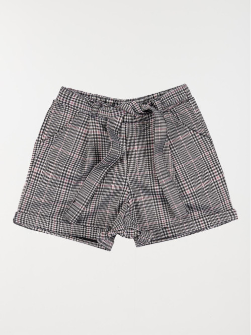 Short à carreaux fille (3-12A)
