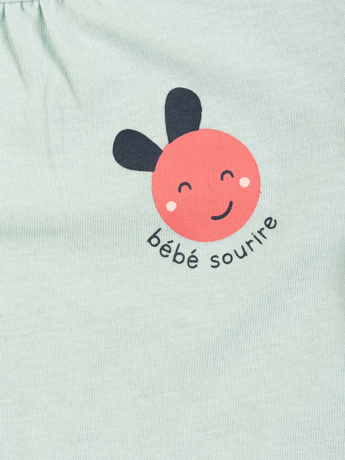 Tee-shirt coloris amande fille (3-36M) Tee-shirt coloris amande fille (3-36M)